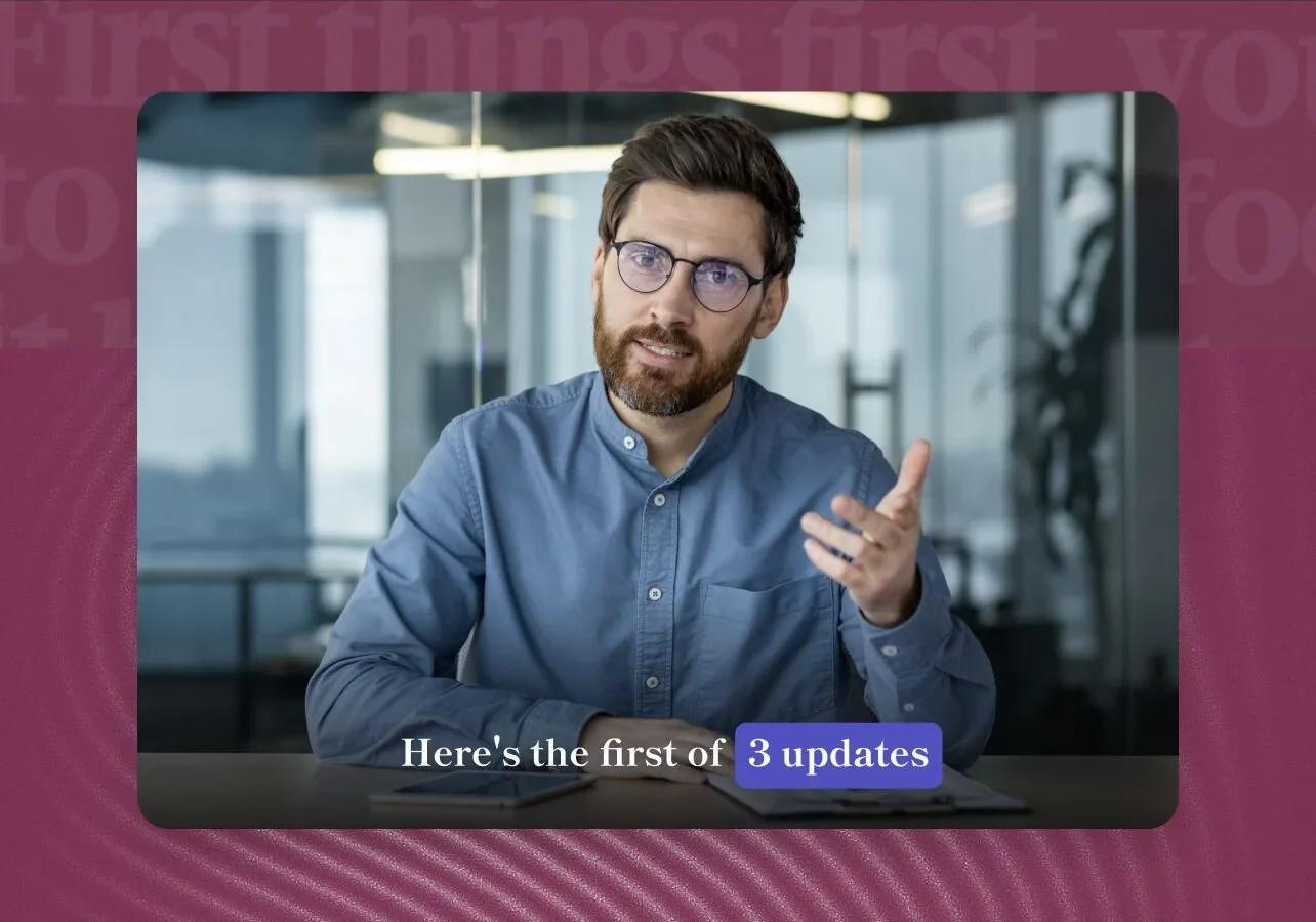 Add captions with a click