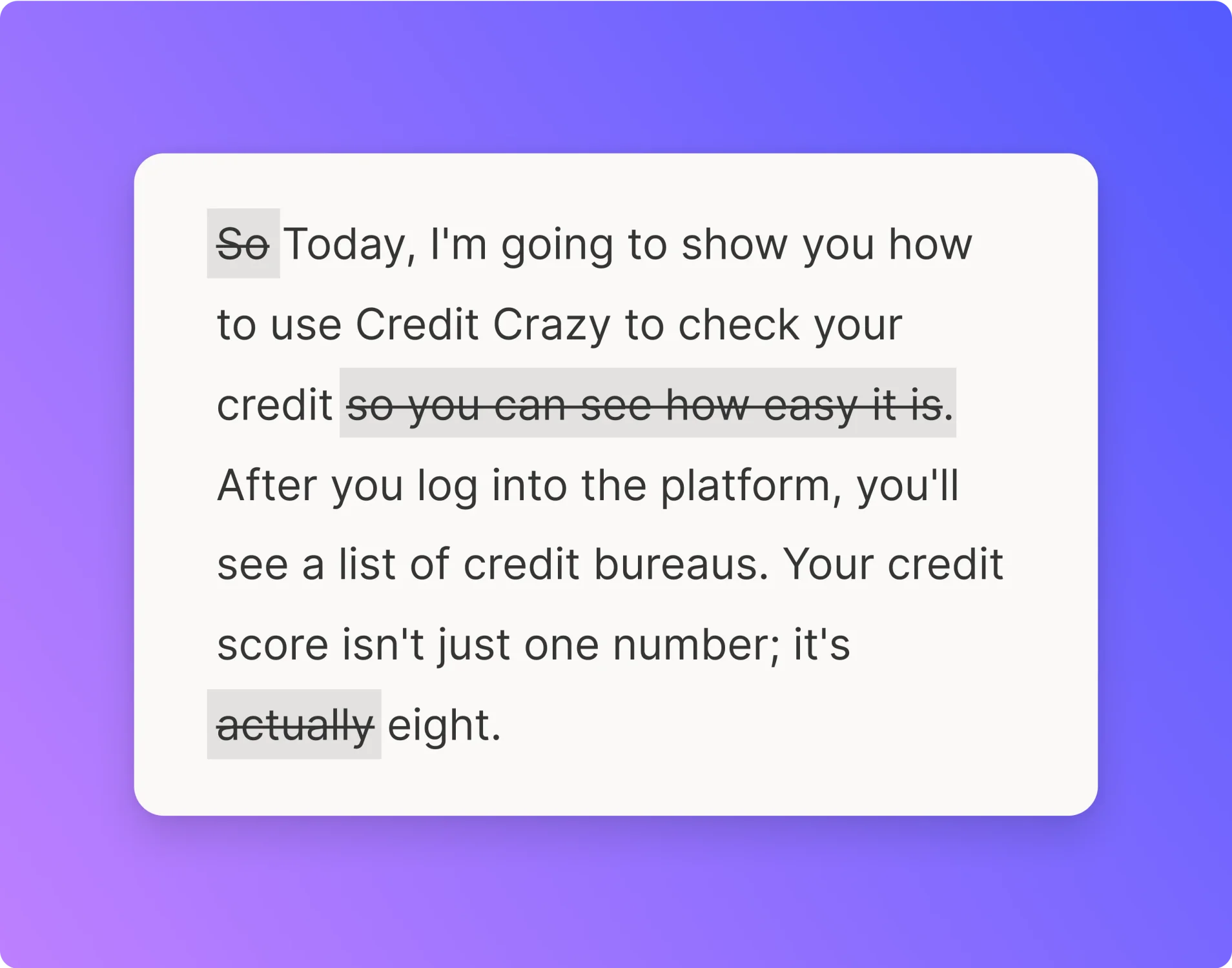 Text-based editing