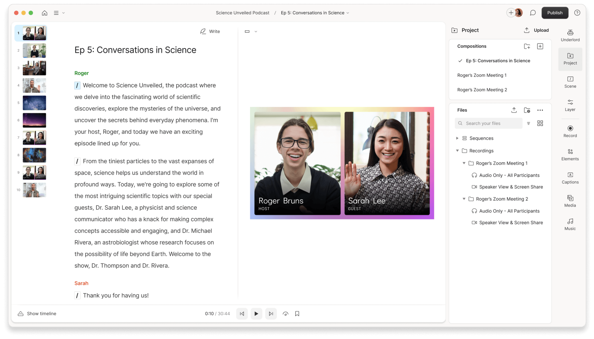 Turn Zoom into a full-featured podcast editor