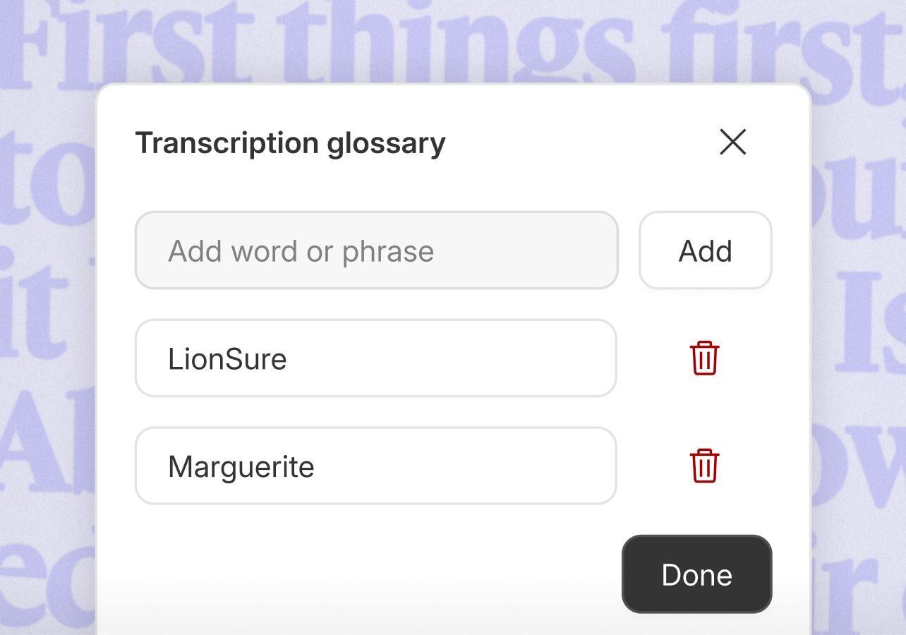 Keep branded terms untouched