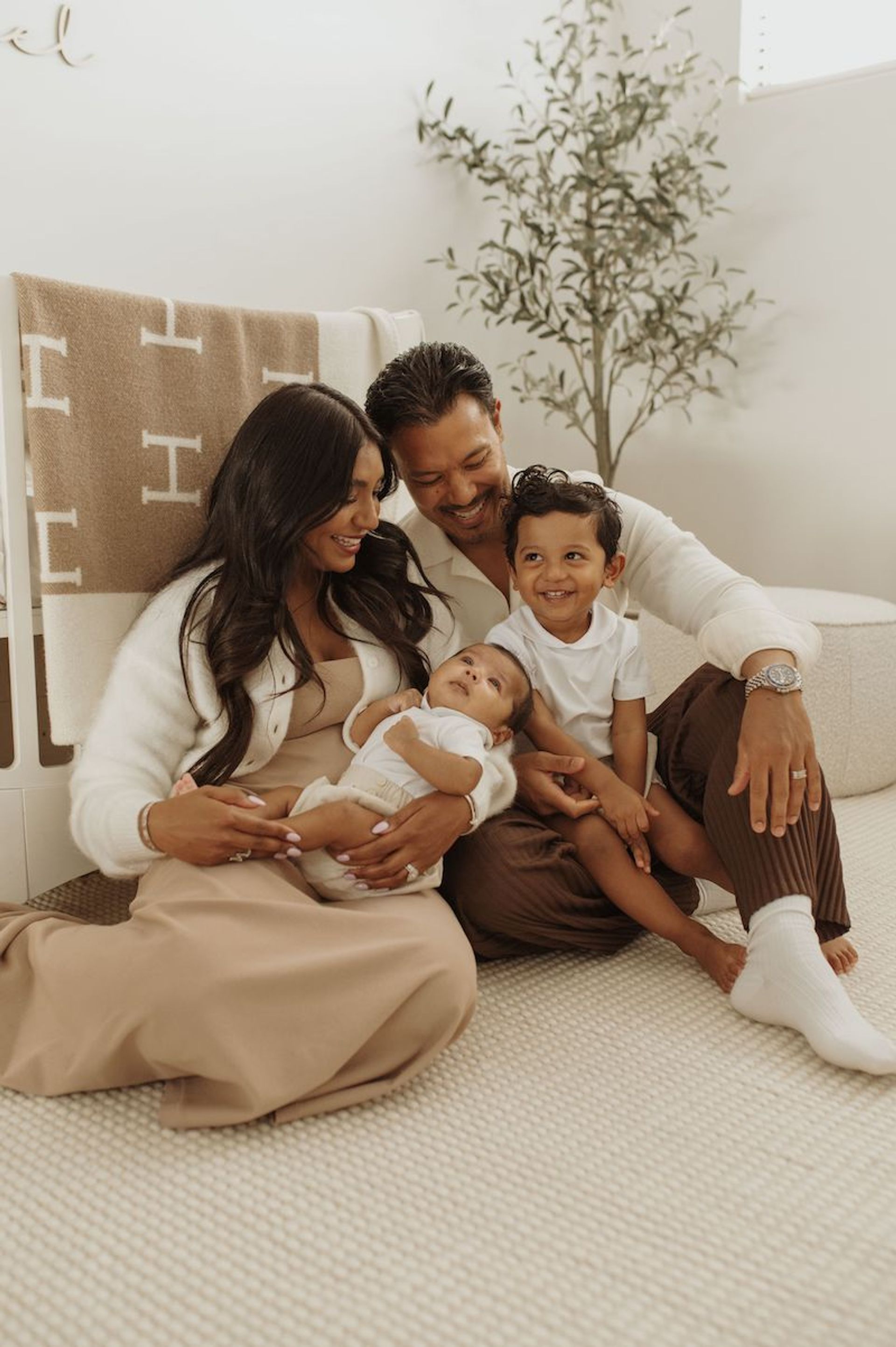 Newborn photoshoot with family captured by Hush Healthcare in Perth