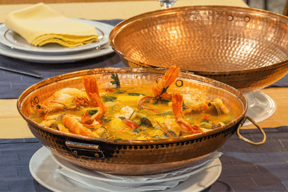 Cataplana is a delicious meal from the Algarve Portugal