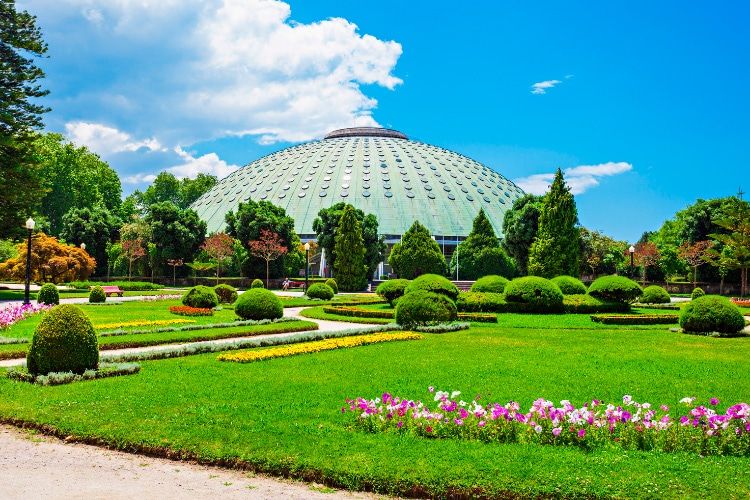 Garden Palacio de Cristal in Massarelos neighborhood