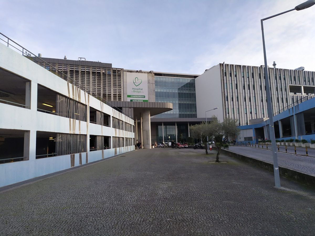 Exterior of Hospital de Braga, a public hospital in the north of Portugal