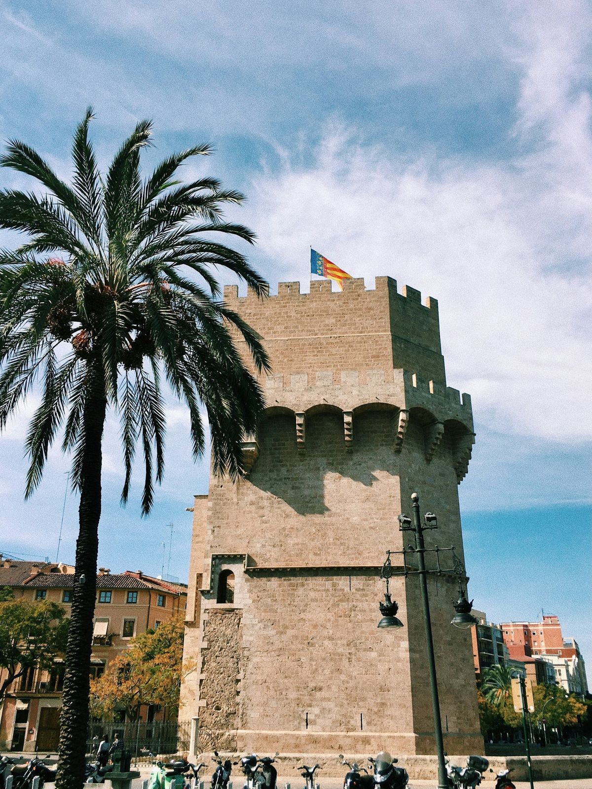 The Torres de Serranos, the medieval gate on the edge of El Carmen, Valencia's old town