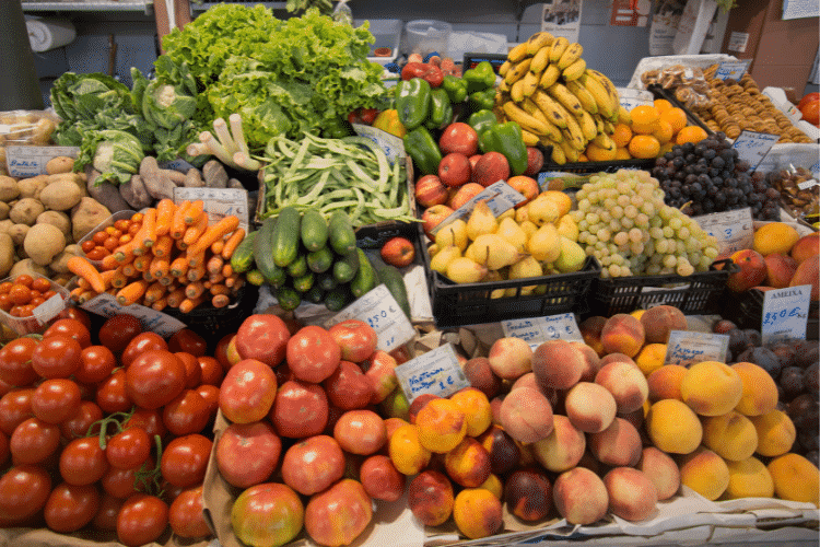 Grocery shopping in the Algarve Portugal