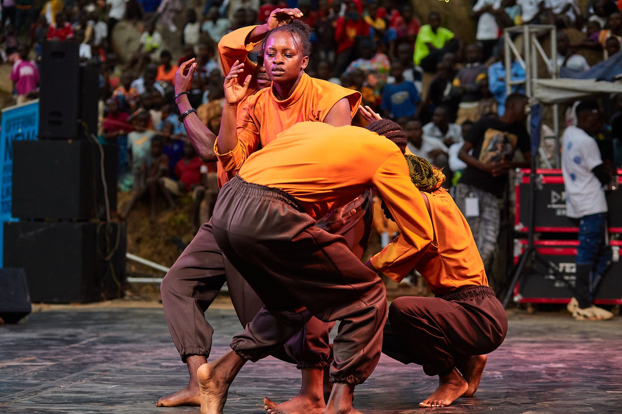 Performers at the Batalo Dance Festival in Uganda