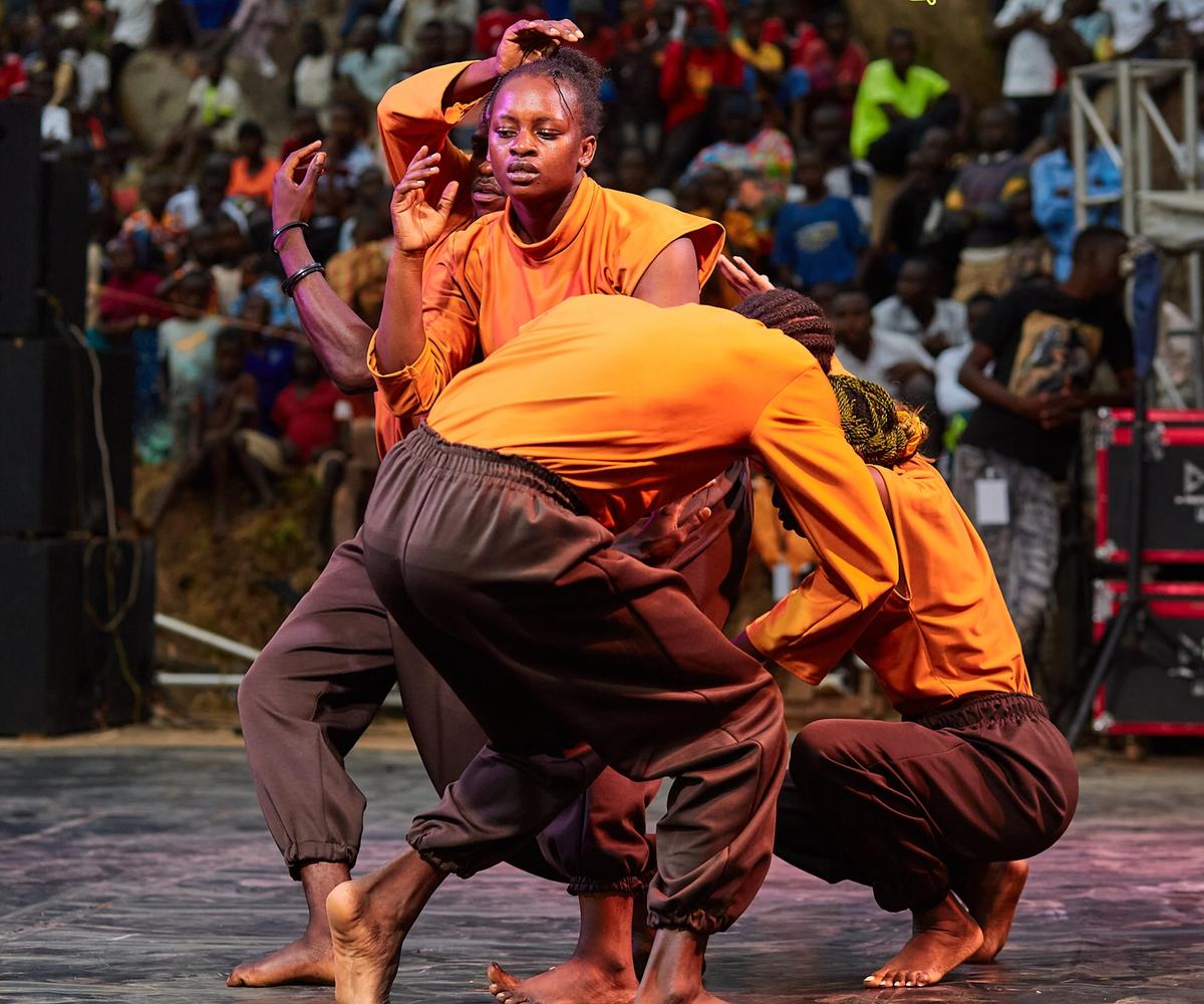 Performers at the Batalo Dance Festival in Uganda