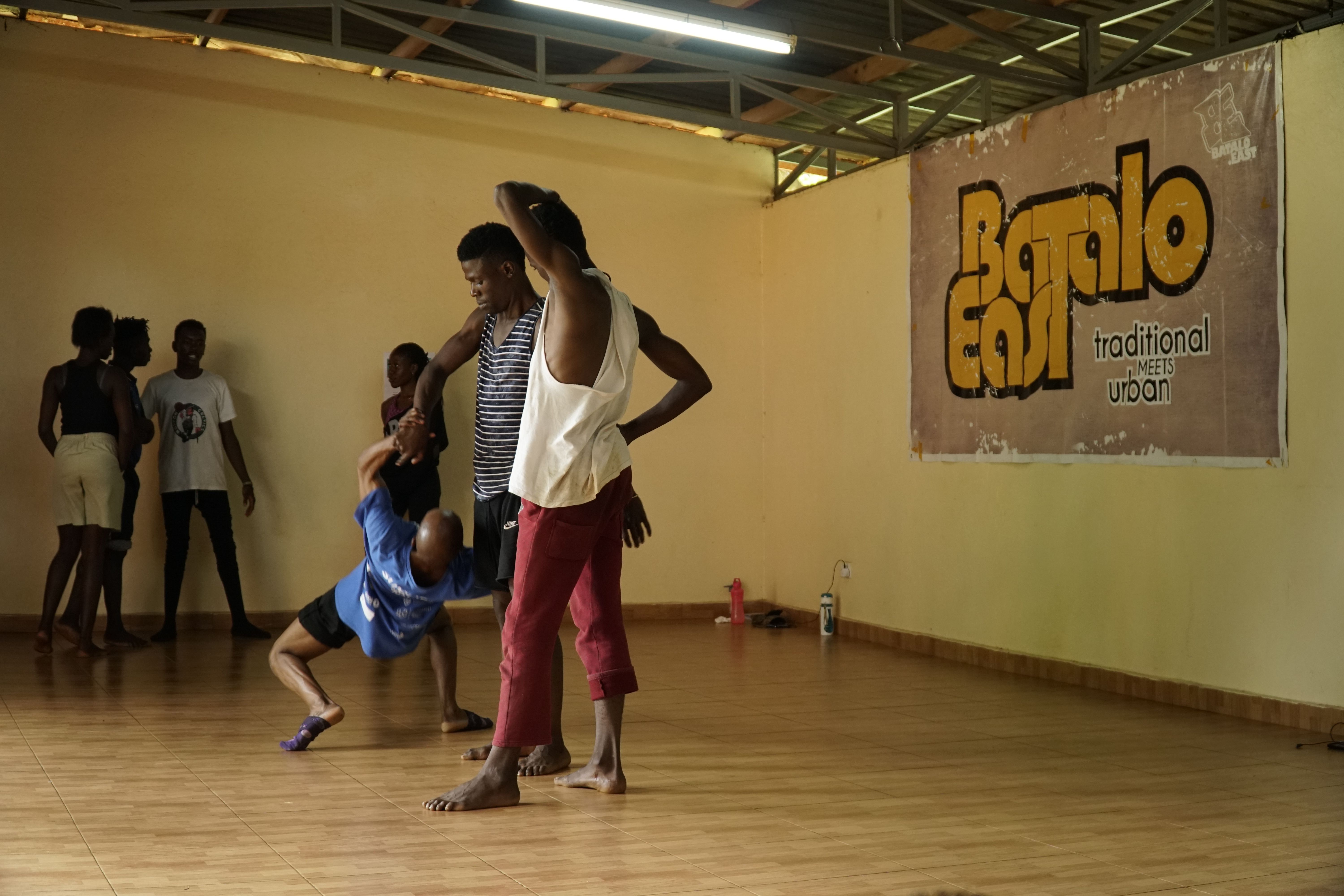 Dancers at a Batalo East regional exchange programme workshop