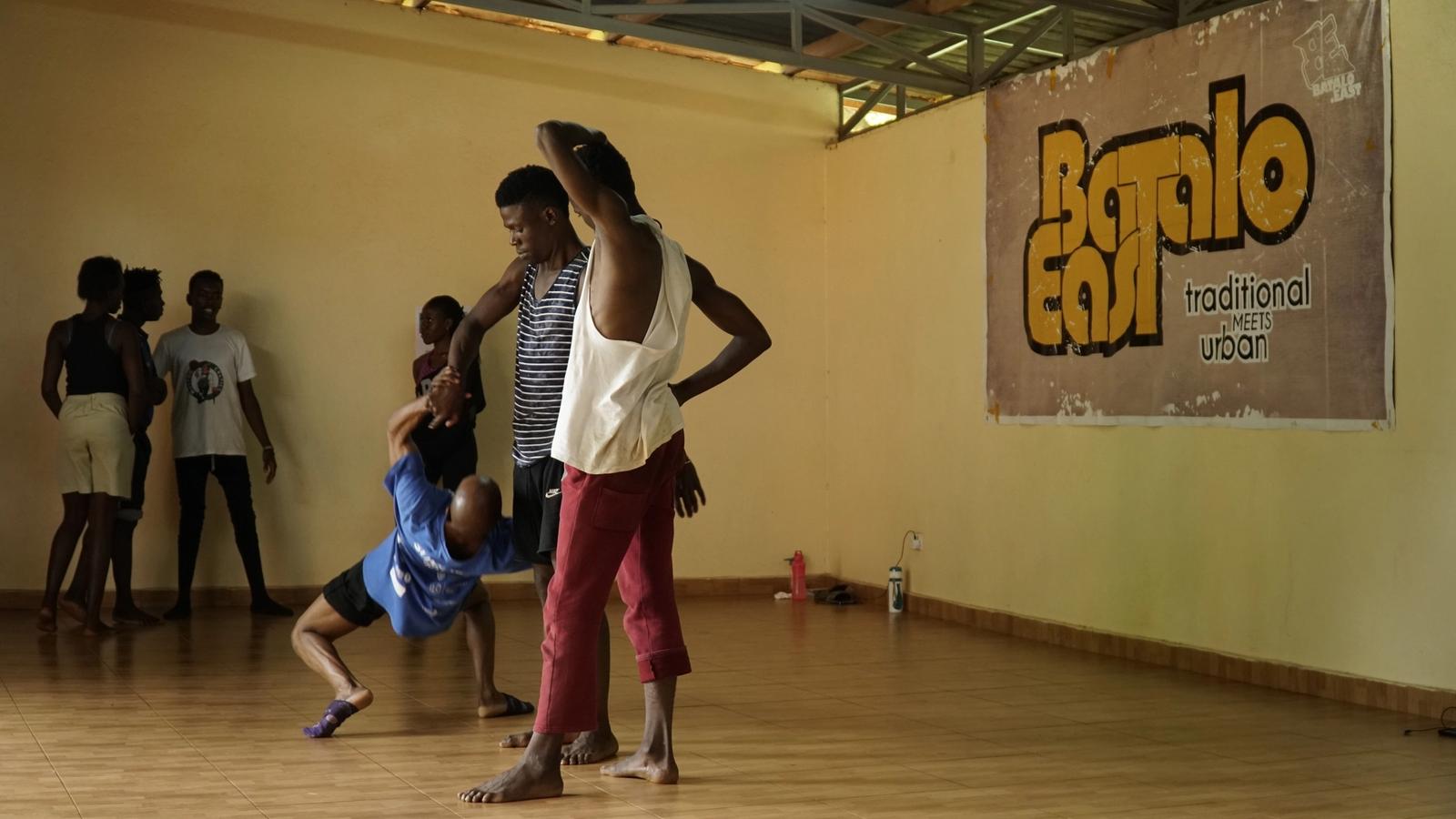 Dancers at a Batalo East regional exchange programme workshop