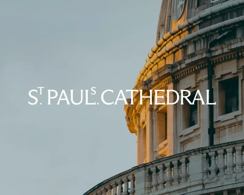 Screenshot of St Paul's Cathedral Visual Identity