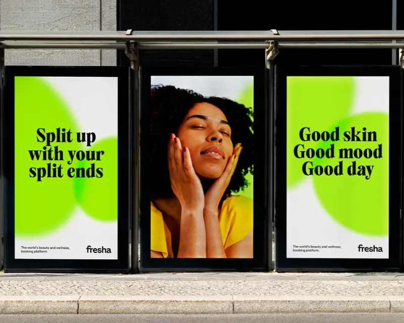 Screenshot of Fresha Brand Identity