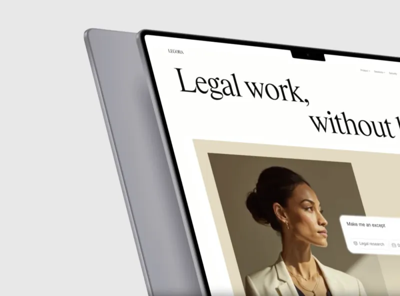 Screenshot of Legora Brand Identity