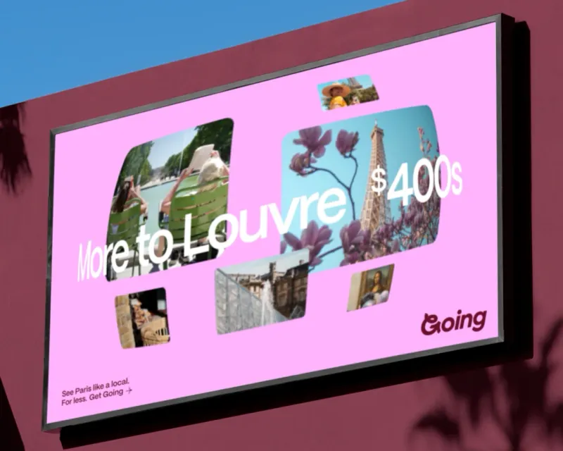 Screenshot of Going Brand Identity