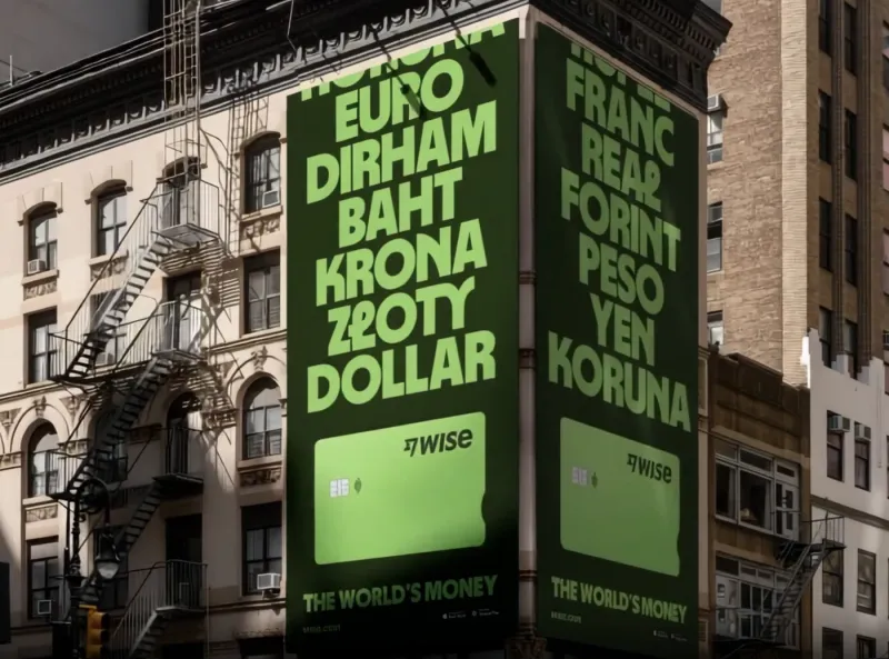 Screenshot of Wise Brand Identity