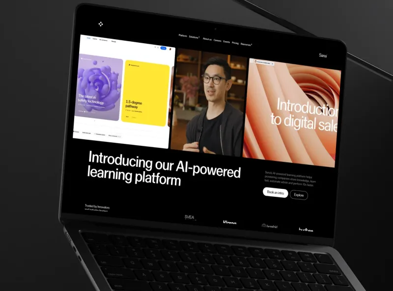 Screenshot of Sana Labs Brand Identity