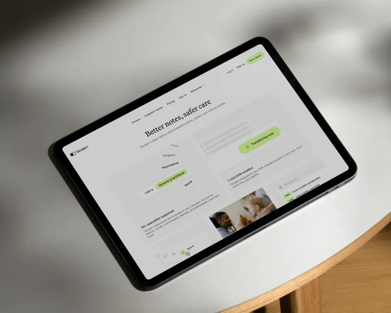 Tandem Health Brand & Digital Presence