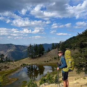 Simon am Wandern