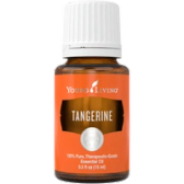 Tangerine oil bottle