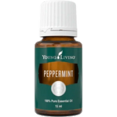 Peppermint oil bottle