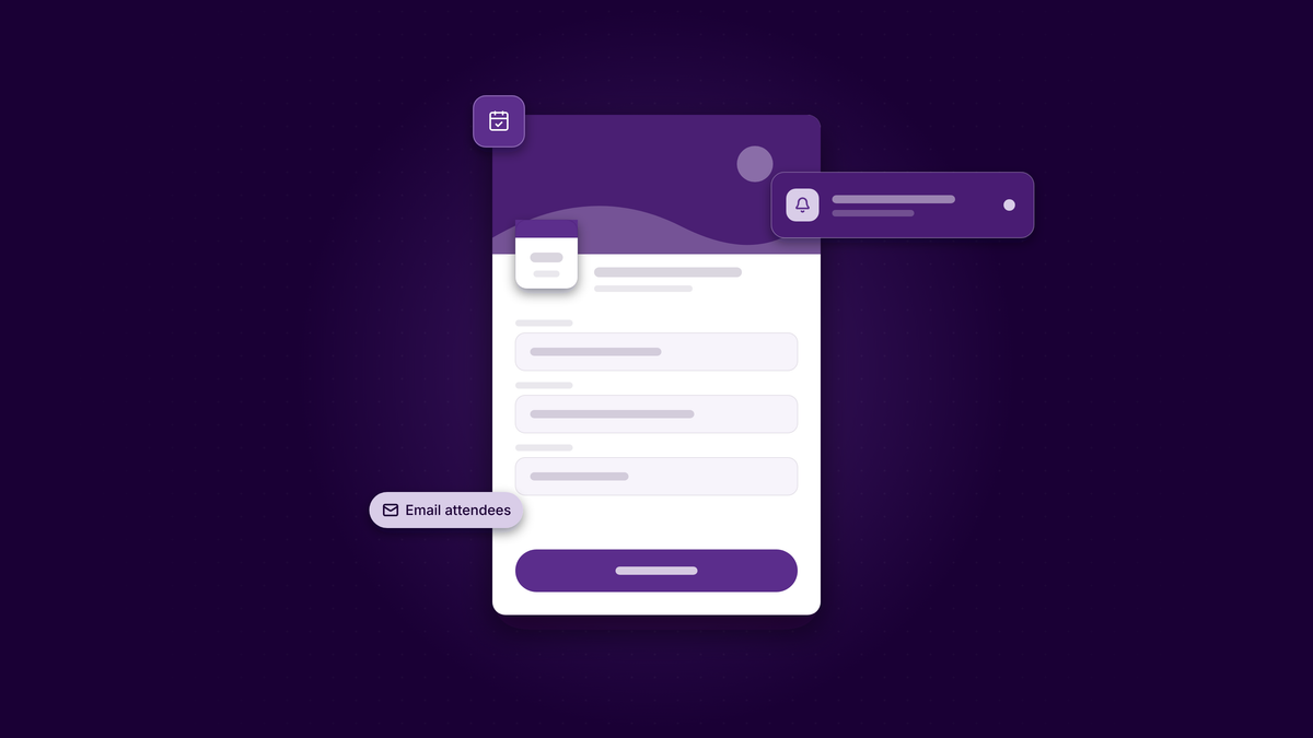Illustration: Event sign-ups and instant alerts