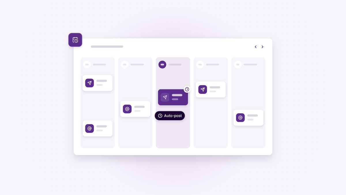 Illustration: Schedule posts for LinkedIn and X