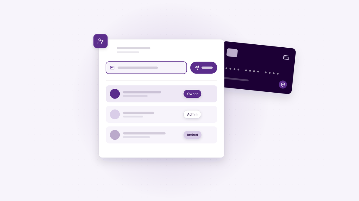 Illustration: Invite your team, and pay securely