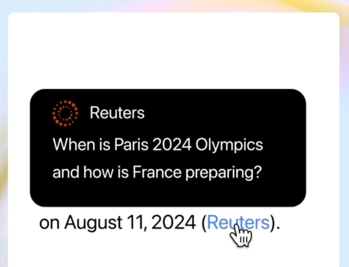 SearchGPT Citation Example