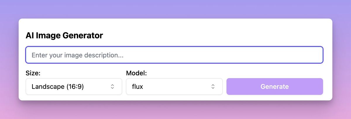 Flux AI image generator 