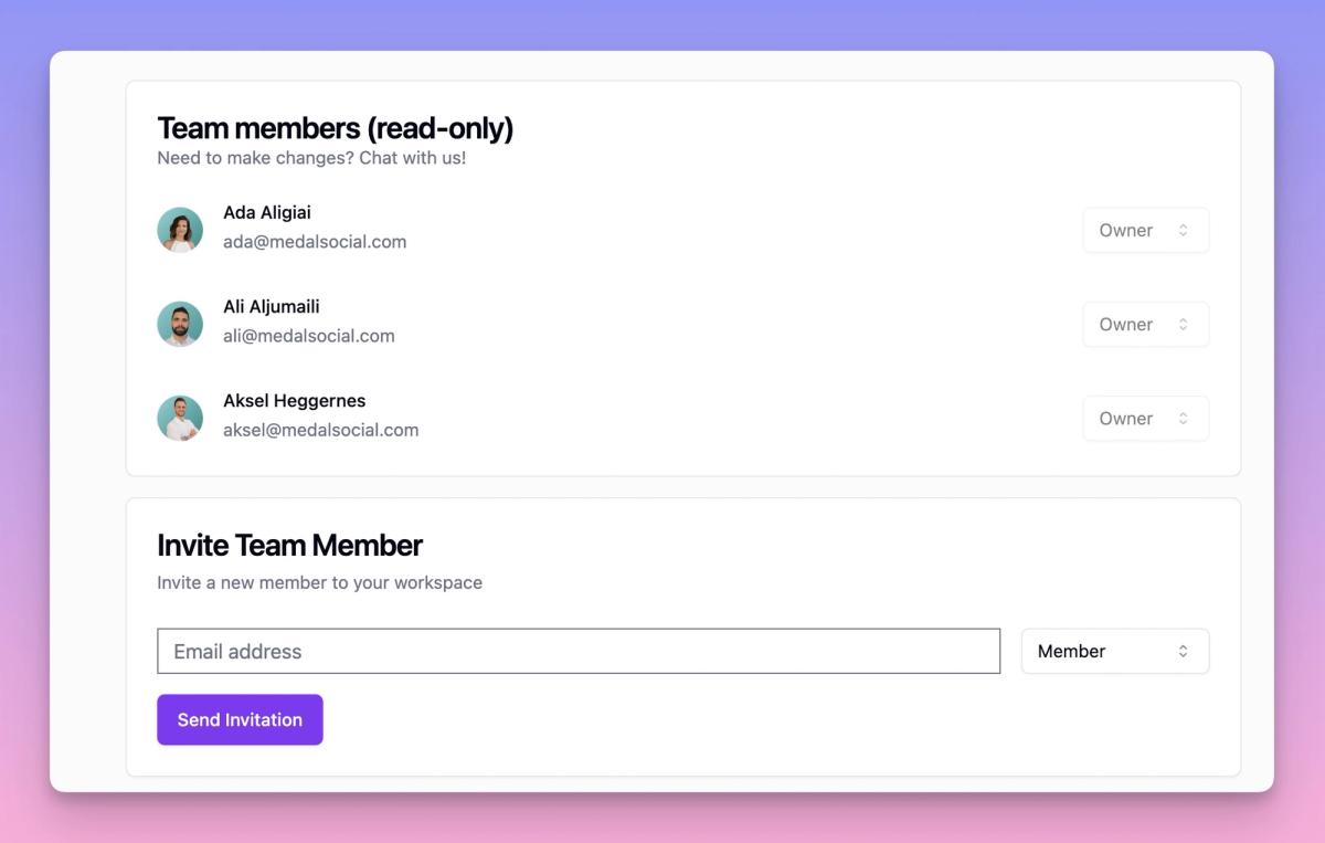 Invite Team Member