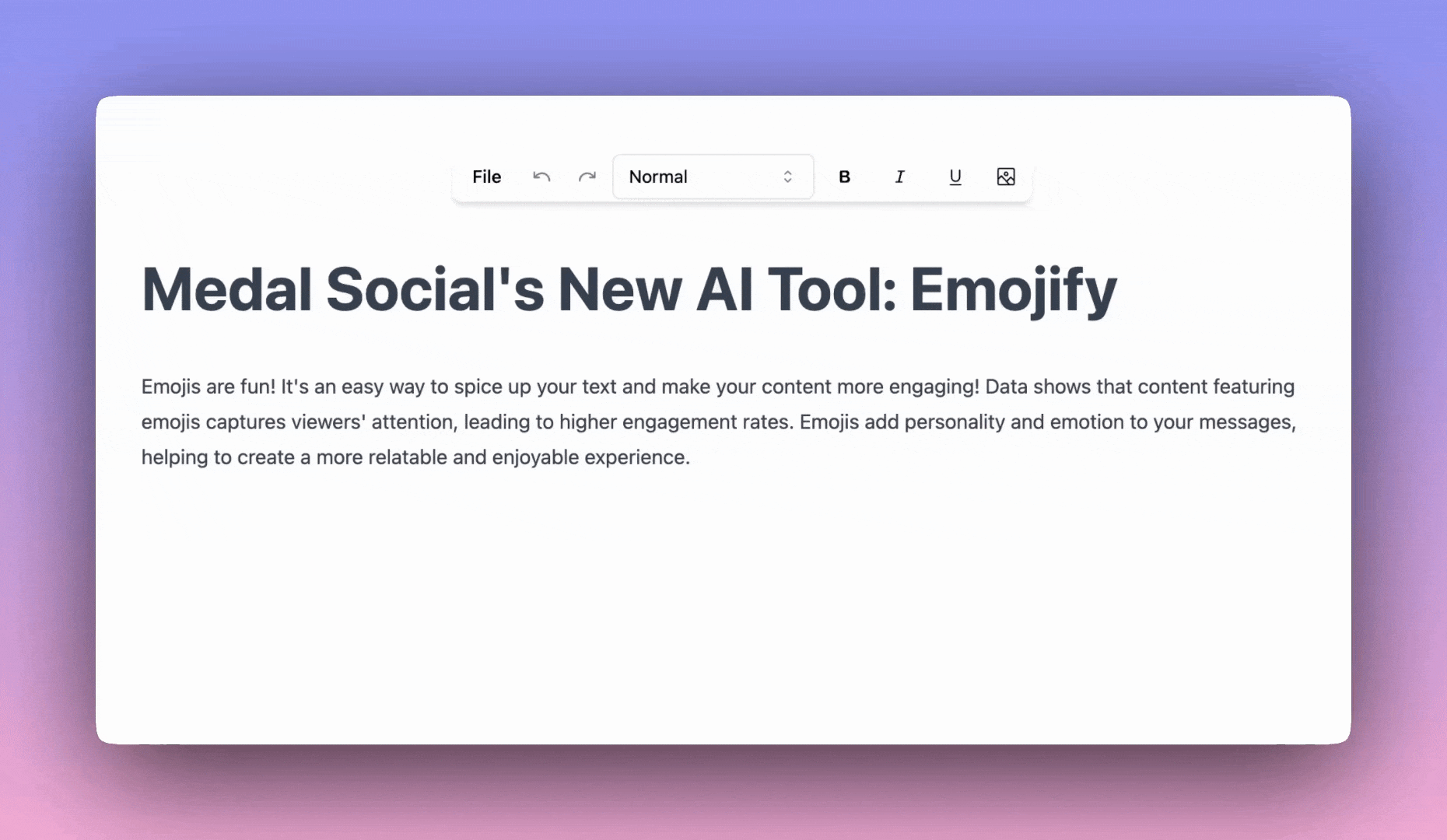 Emojify with AI