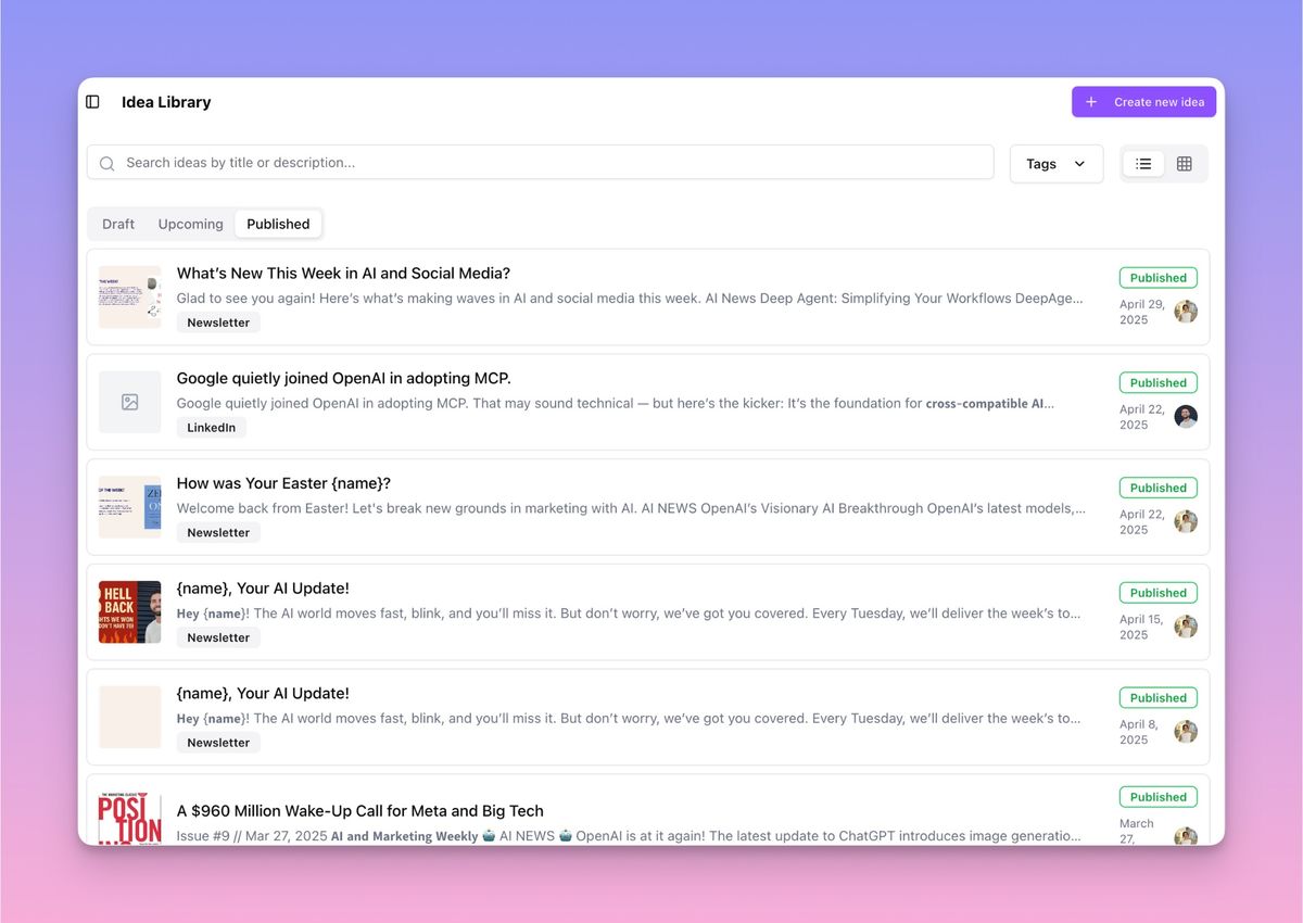 New App Design