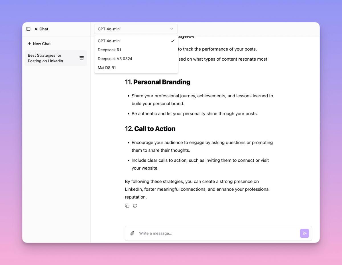 Team AI Chatbot