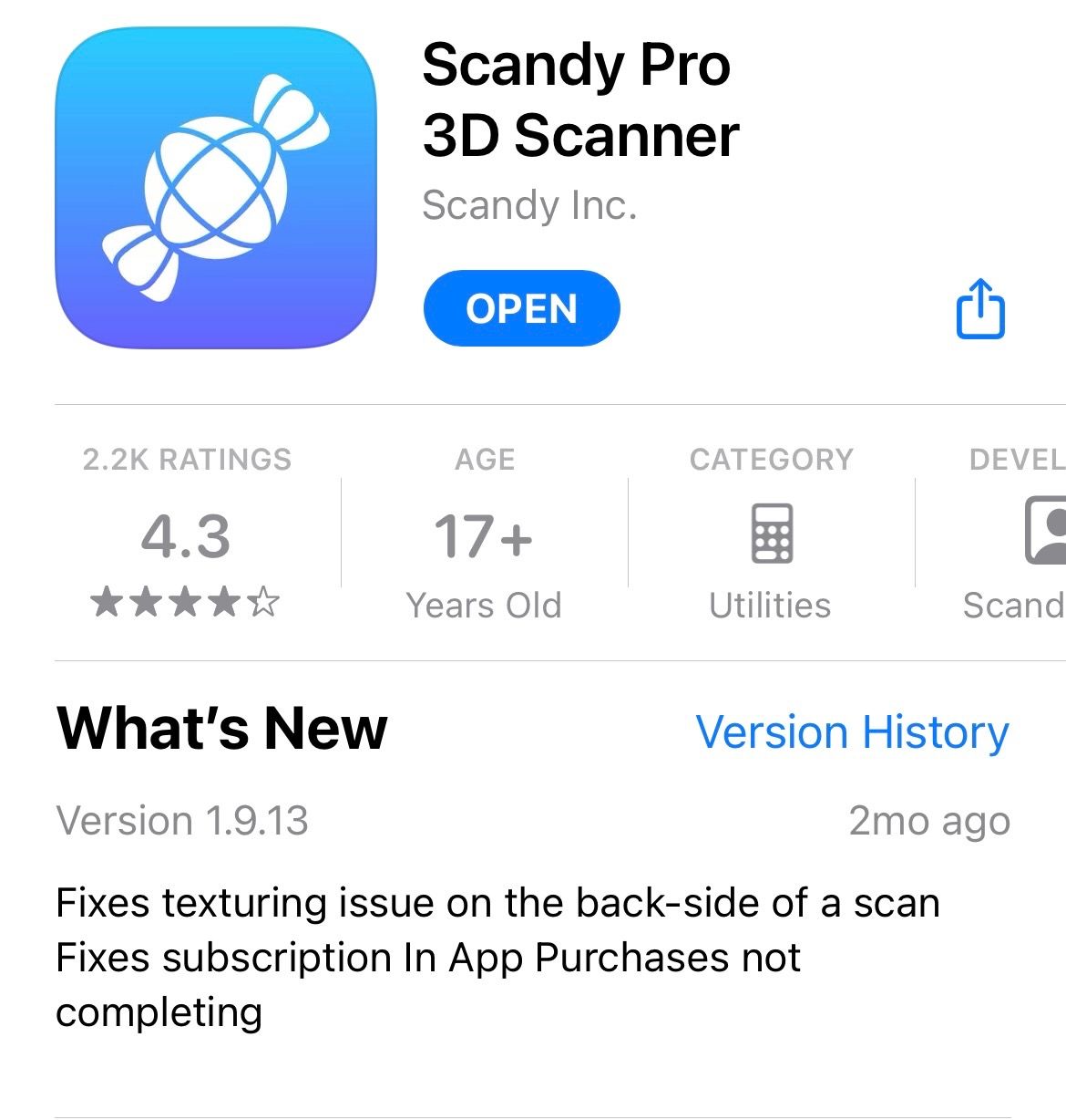 STEP 2: Download the Scandy Pro 3D Scanner App 