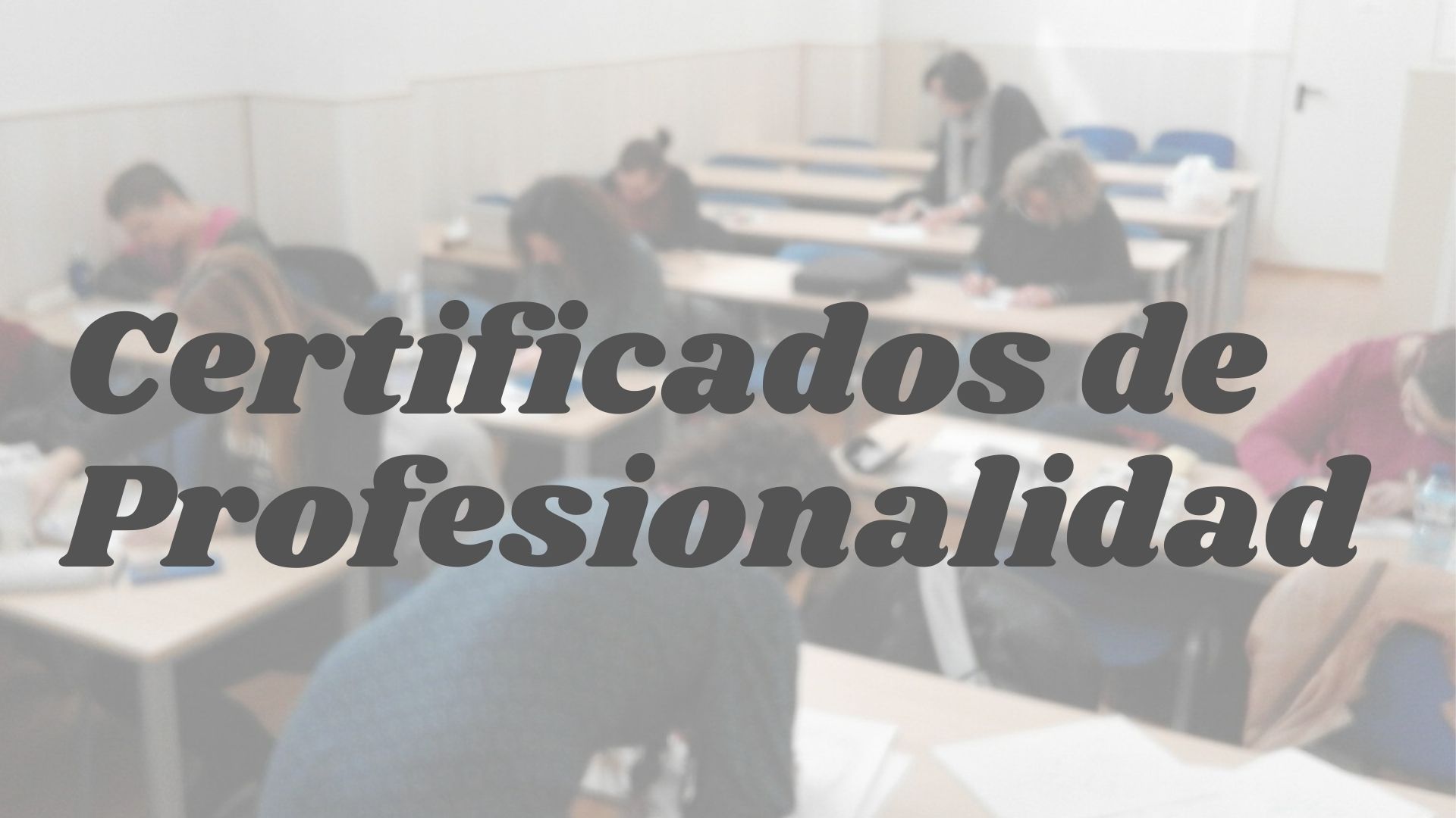 INAEM: docencia de Certificados de Profesionalidad
