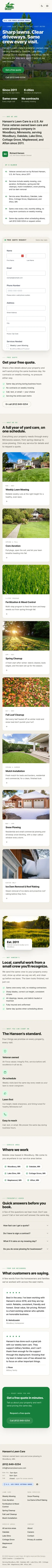 Minnesota website developer - Lawn Care Websites