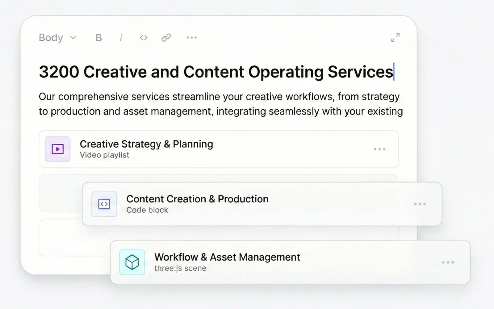 COS Content Operating Services