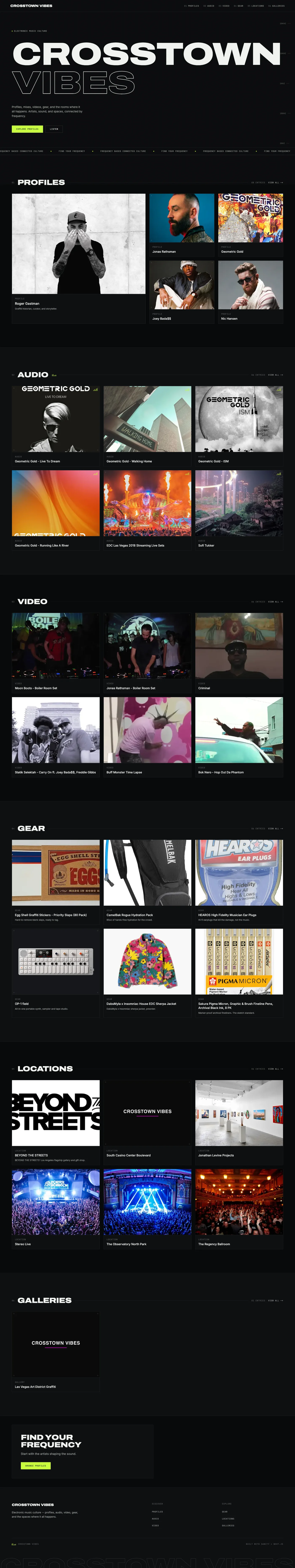 online culture publication website development