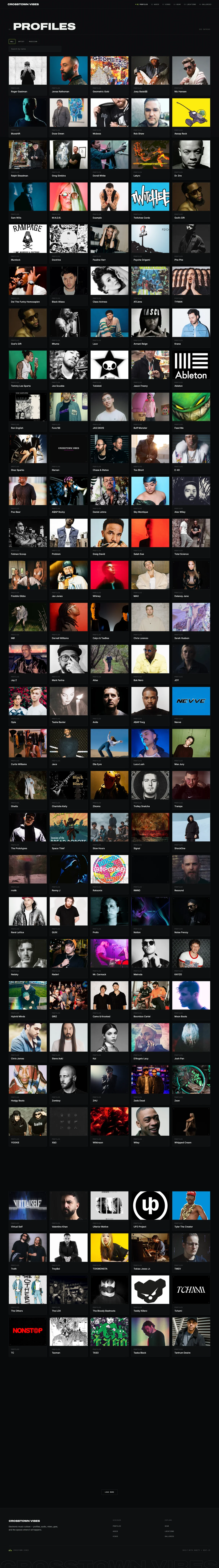 culture publication content archive with search and endless loading