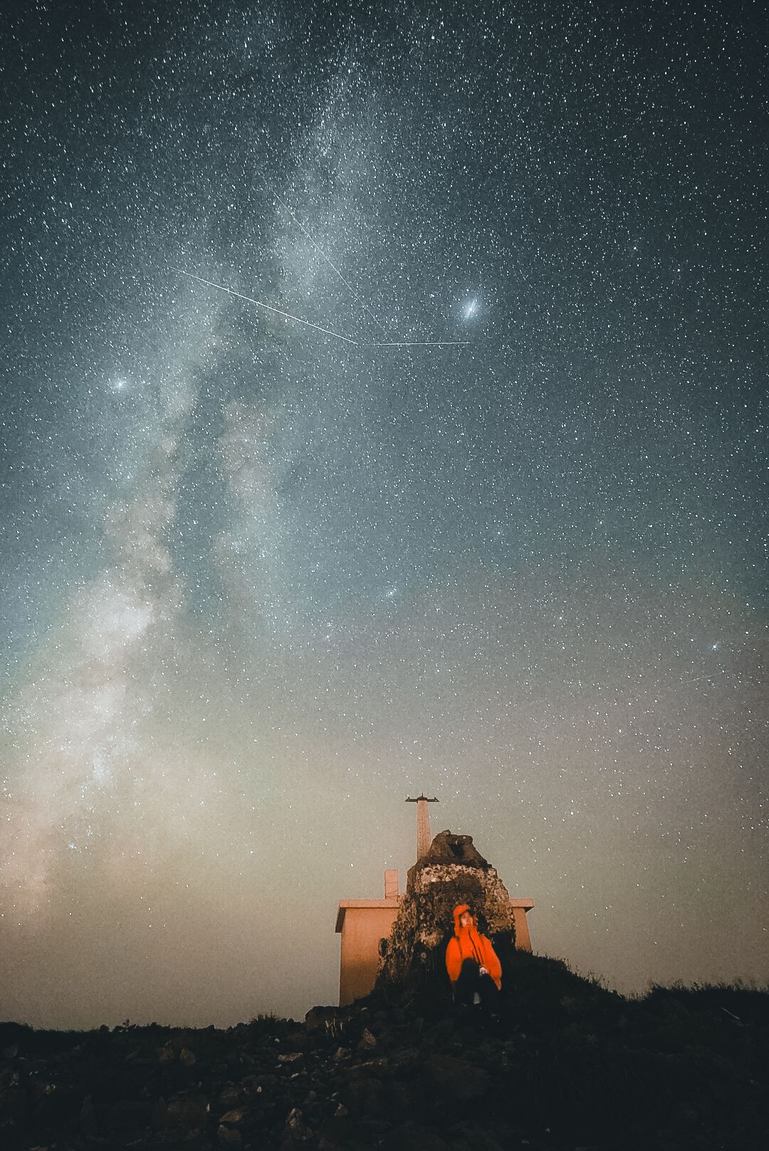 Stone Hut Under Stars