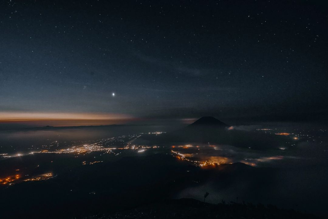Volcano at Dusk