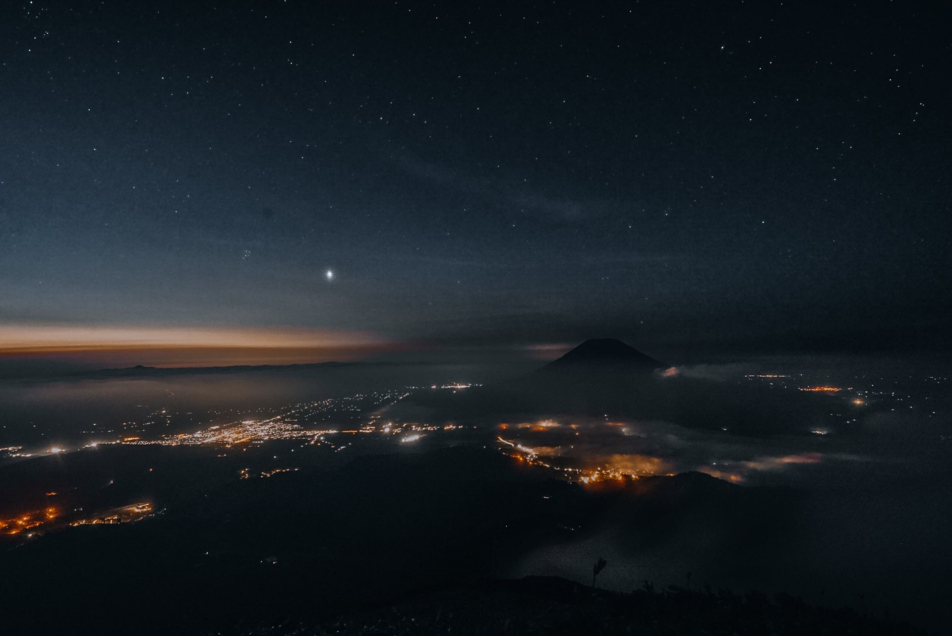 Volcano at Dusk