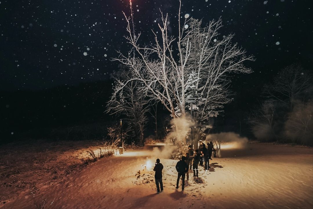 Sparks Over Snow