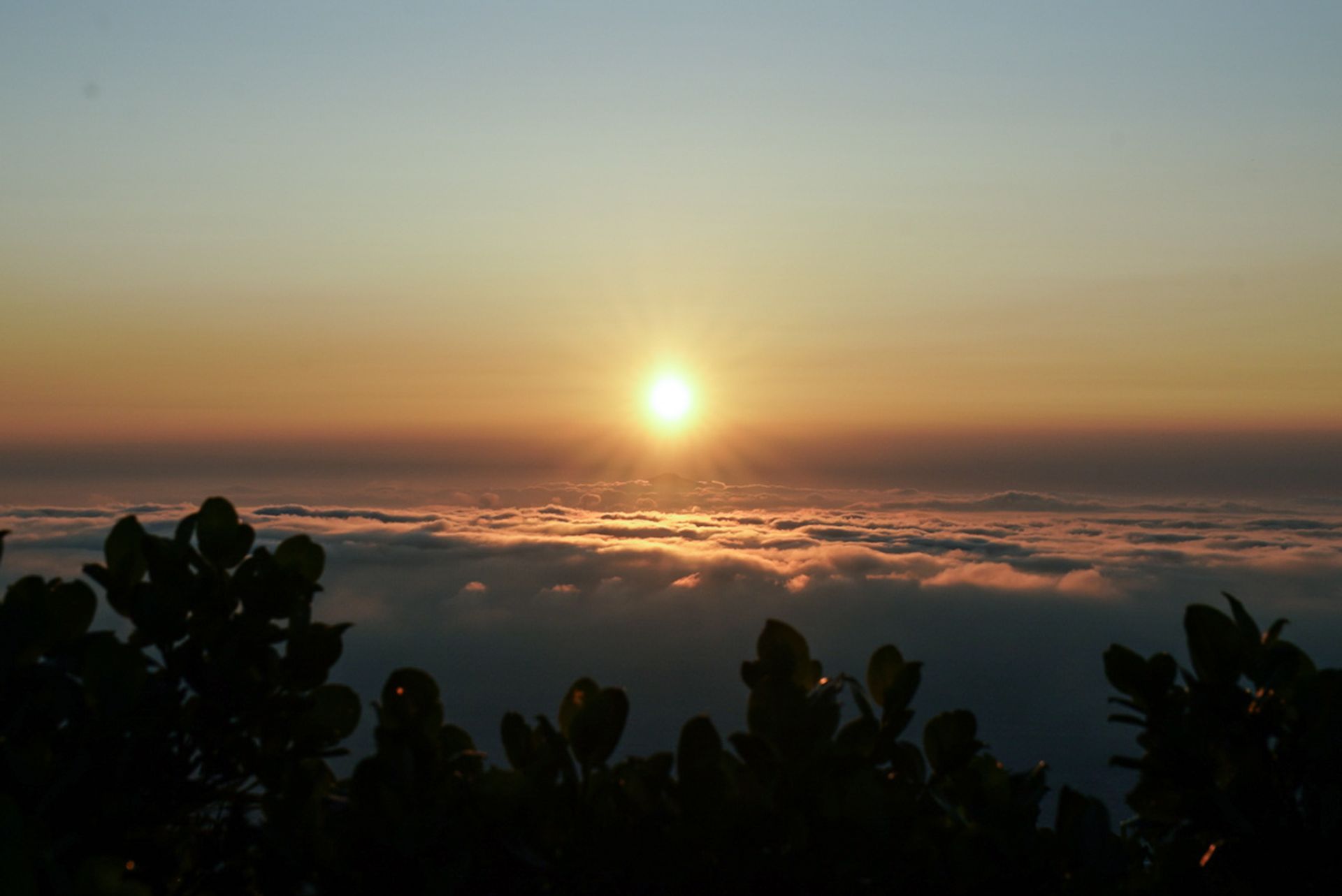 Sunburst Above Clouds