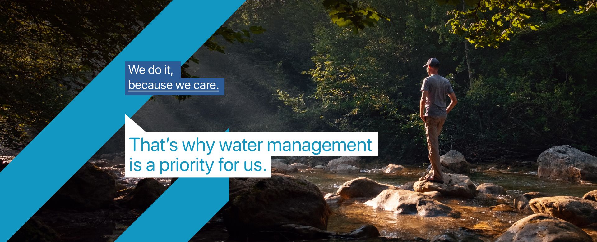 We care for plants, people, and the planet. Therefore, taking care of water is also a commitment.