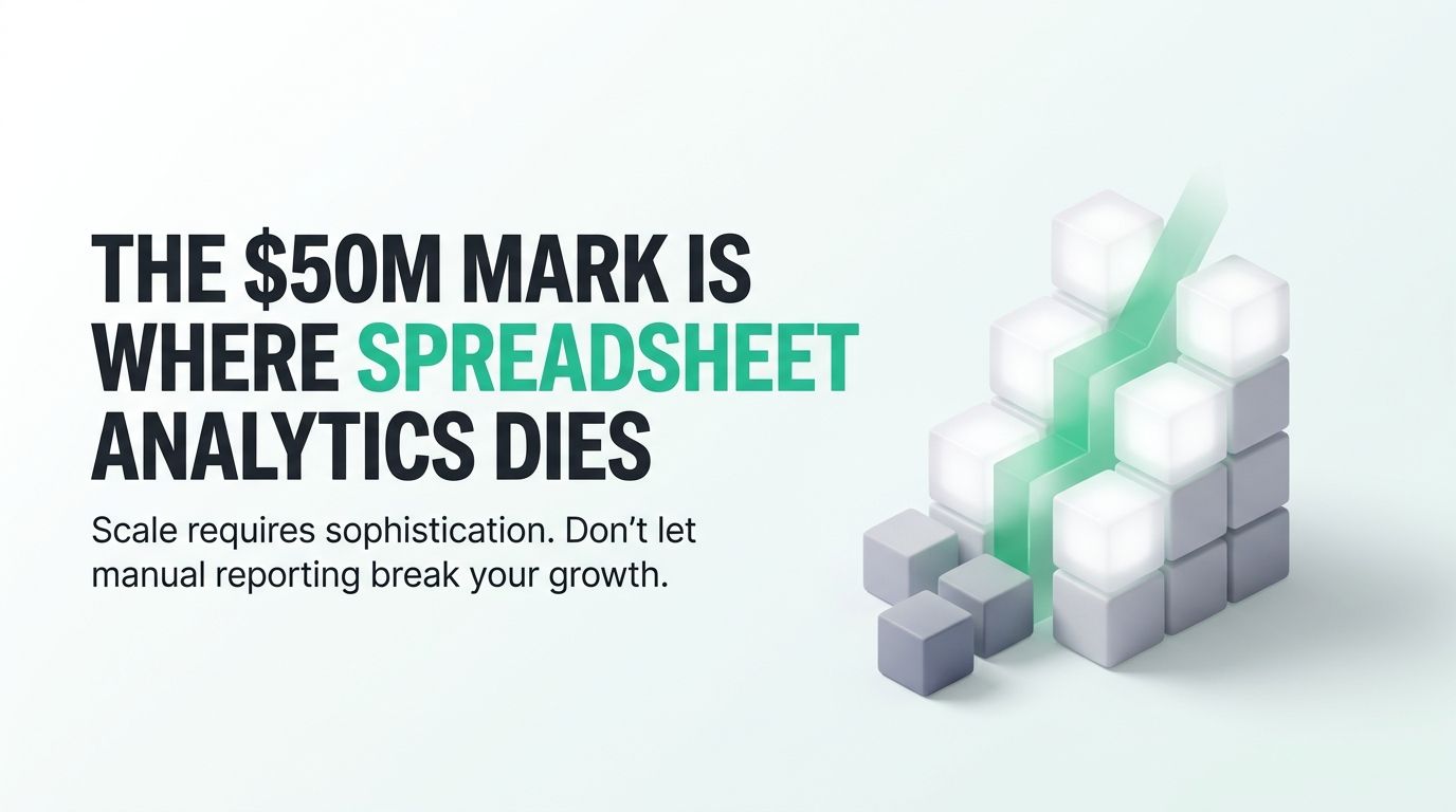 The $50M Mark Is Where Spreadsheet Analytics Dies