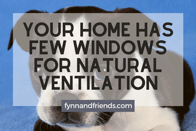 Your home has few windows for natural ventilation