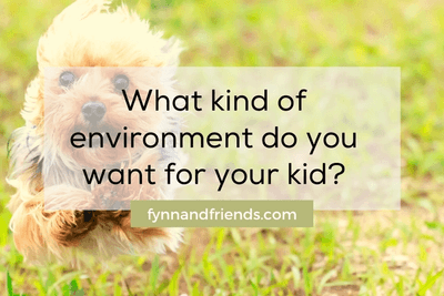 What kind of environment do you want for your kid? terrier breeds background