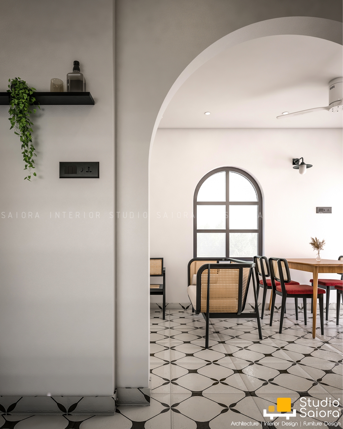 Image for  APARTMENT INTERIOR KAKKANAD-ERNAKULAM THE MONOCHROME CAVE 