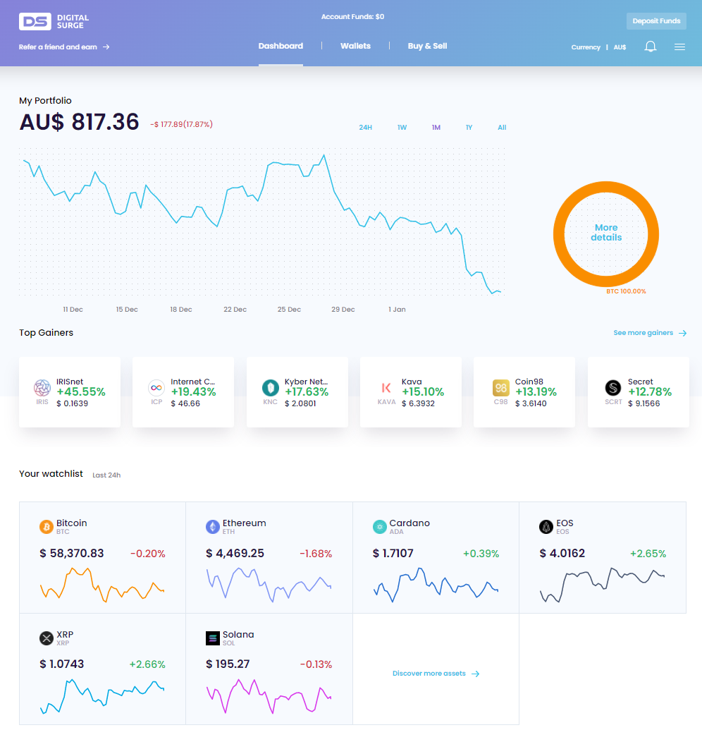 digital surge dashboard